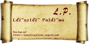 László Palóma névjegykártya
